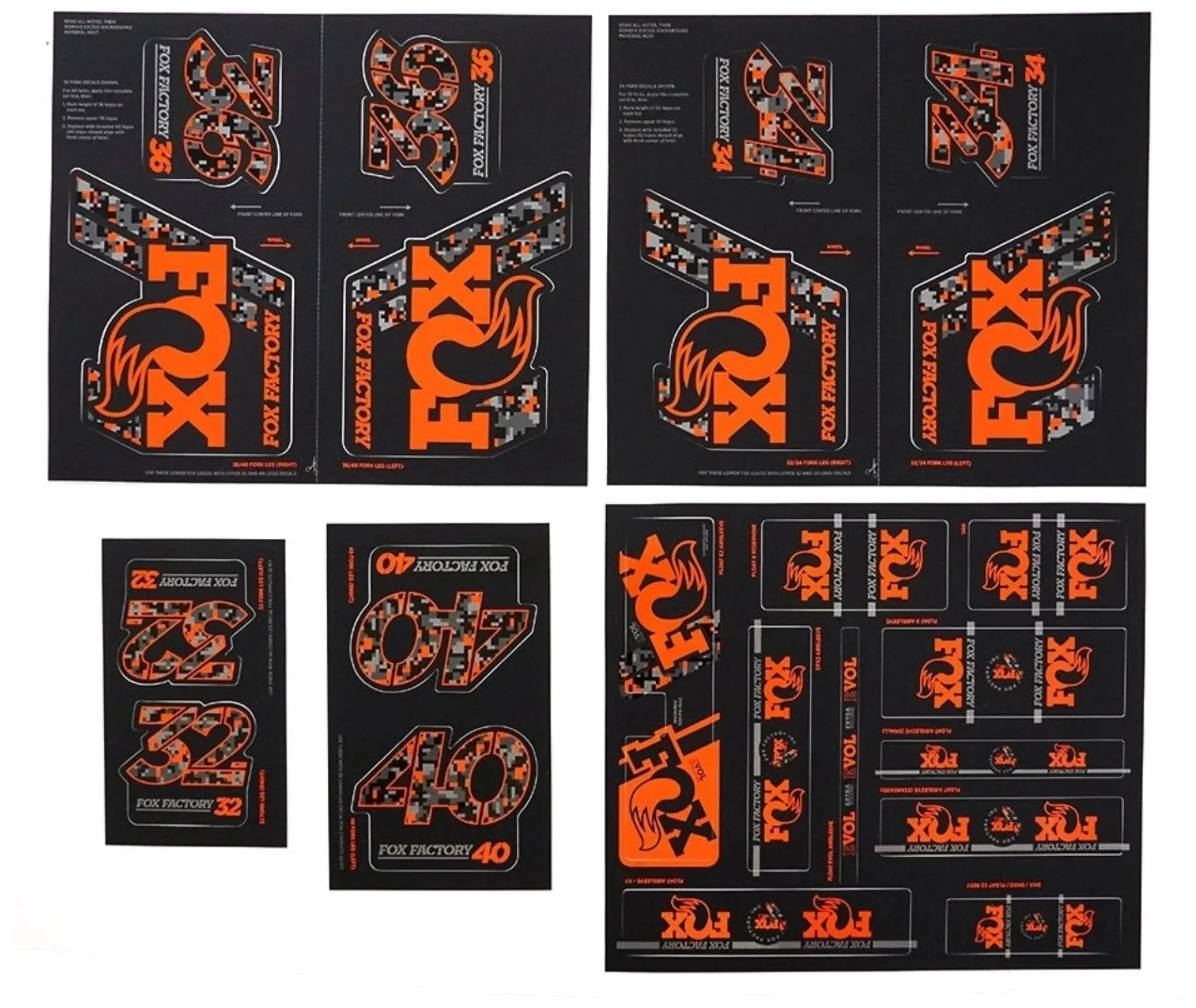 2019 FOX Heritage Decal Kit Fork & Shock | bis MY20 | DigiCam