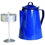 Mil-Tec Kaffeekanne Emaille blau 2 l
