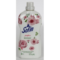 8x Sofin Weichspüler 1,4L Sensitive Vegan Frische Kleidung Flüssigwaschmittel