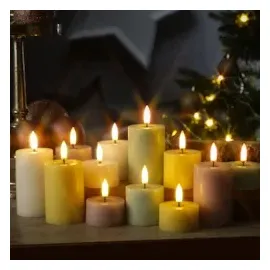 uYuni LED Mini Kerze Thea 7,5 cm flieder