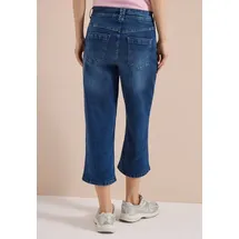 Cecil 3/4 Wide Leg Jeans im Loose Fit - Blau