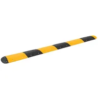 VidaXL Bodenschwelle Gelb & Schwarz 323x32,5x4 cm Gummi