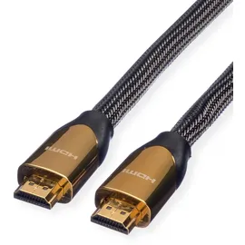 Roline PREMIUM HDMI Ultra HD Kabel mit Ethernet, ST/ST, schwarz, 2 m