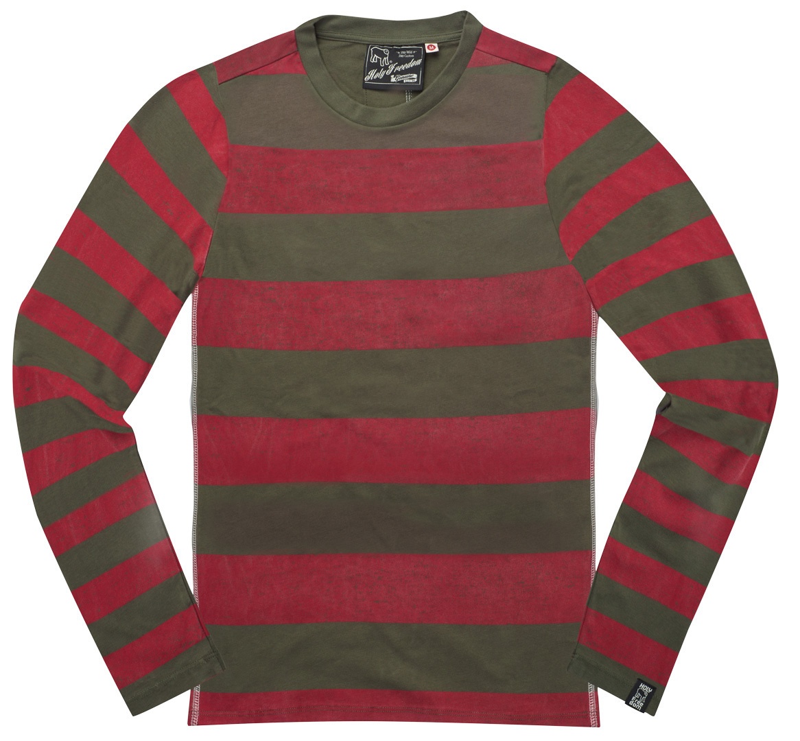 HolyFreedom Kruger Longsleeve, rood-grijs, M Voorman