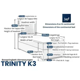 Best For Home Trinity K3 100 x 200 cm Beige