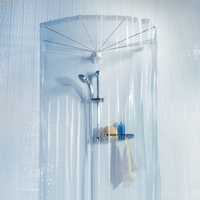 spirella spirella, Duschspinne Duschfaltschirm Ombrella weiß Duschvorhang,