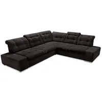 sit&more Ecksofa »Pale L-Form« inklusive Kopfteilverstellung, wahlweise mit Bettfunktion schwarz