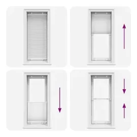 vidaXL Plissee Weiß 65x150 cm Stoffbreite 64,4 cm Polyester