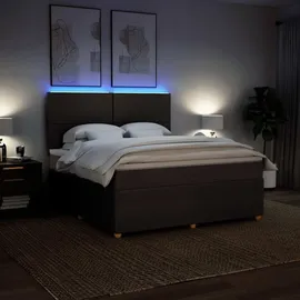 vidaXL Boxspringbett 180 x 200 cm Braun