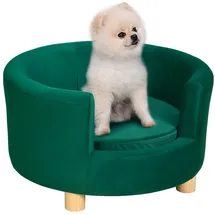 PawHut Hundesofa rund 65 x 64 cm grün