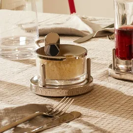 Alessi Käsedose rund silber 4,5 x 12 x 4,5 cm 0,2 l