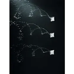 Herzbach Living Spa Seitenbrause 11.676000.3.01 Unterputz-Montage, 85x85mm, soft, chrom