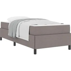vidaXL Boxspringbett 90 x 200 cm Taupe