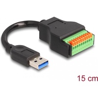 DeLock USB 3.2 Gen 1 Kabel Typ-A Stecker Terminalblock