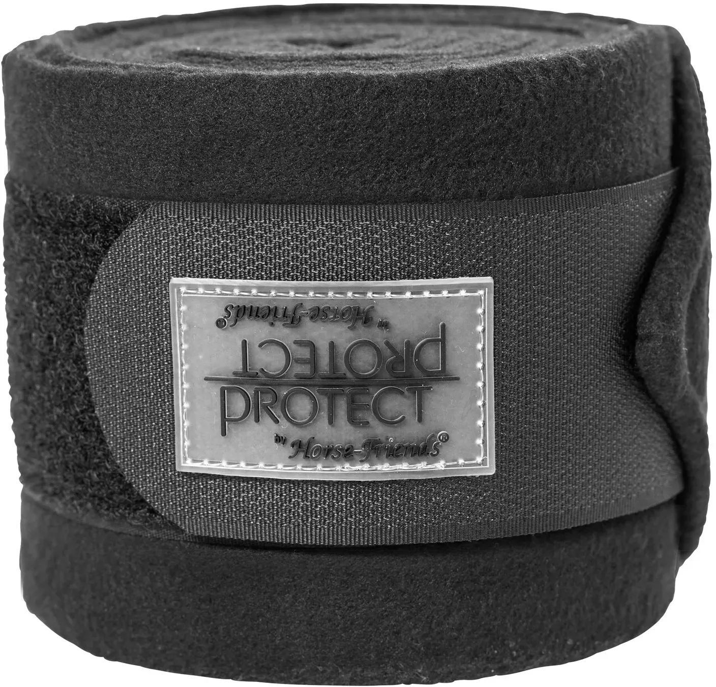 PROTECT by Horse-Friends Fleecebandagen für Ponys schwarz Pony(2.9 m x 8.5 cm)