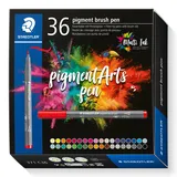 Staedtler pigment brush pen 371 nature colours sortiert, 36er-Set (371 C36)