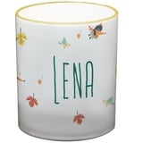 Ma2ca® Namenstasse Waldtiere Kindertasse mit Namen Becher Tasse Tasse Becher-Rand_Sonnengelb