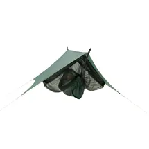 AMAZONAS Traveller Camp – Ultraleichtes Hängematten-Komplettset mit Moskitonetz und Tarp | Belastbarkeit 200 kg | nur 1,6 kg | ideal für Outdoor-Abenteuer