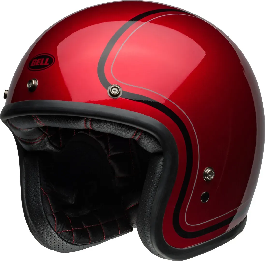 Bell Custom 500 Chief Jet Helm, zwart-rood, S Voorman