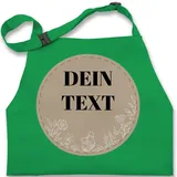 Kinderschürze Schürze Kinder Jungen Mädchen - Kochschürze - Dein Text Dein Name Wunschtext - 2-6 Jahre - Grün - kochschürzen für personalisierte geschenke küchen kind kinderschürzen - 2-6 Jahre