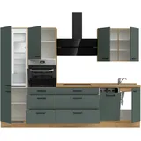 Nobilia ""Easytouch eiche sierra nachbildung, arbeitsplatte: eiche sierra nachbildung, arbeitsplatte: eiche sierra nachbildung), B:300,3cm H:216,6cm T:60cm, Komplettküchen-Sets, vormontiert, Ausrichtung wählbar, Breite 300 cm, wahlw. mit E-Geräten