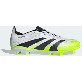 adidas Predator League FG/MG Herren Cloud White/Core Black/Lucid Lemon 46