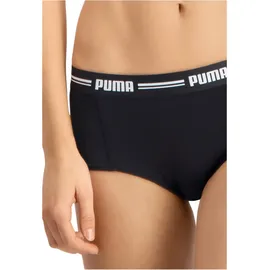 Puma Panty »PUMA WOMEN MINI SHORT 2P PACK« Packung, 2er Pack, mit markantem Logo-Bund PUMA schwarz XS
