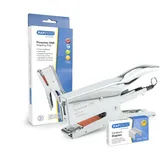 Rapesco 1794 Porpoise ONE Bypass-Heftzange mit 1000 Heftklammern, Chrom