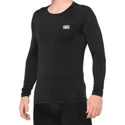 100% Basecamp Base Layer Funktionsshirt, schwarz, Größe S für Männer