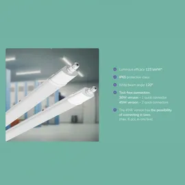 Spectrum LED Unterbauleuchte Limea Mini II 120cm 4000K 36W Neutralweiss - Weiß