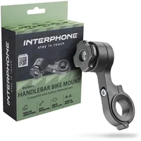 Interphone QUIKLOX Fahrrad Handyhalterung für den Lenker – Smartphone Halterung für Rennräder und Mountainbikes – schwarz, kompatibel mit Lenkern von 22 mm bis 31,8 mm