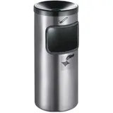 Tkg Sicherheitswandascher Ø180xH410mm neusilber m.Kippvorrichtung TKG