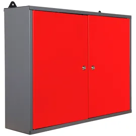 Ondis24 Hängeschrank ONDIS24 "Ben", rot, B:80cm H:60cm T:20cm, Schränke, Hängeschrank, 2-türig, abschließbar