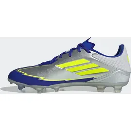 adidas F50 League Messi FG/MG Unisex Silver Metallic/Solar Yellow/Lucid Blue 47 1/3