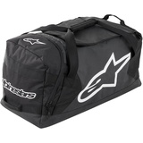 Alpinestars Goanna Duffle Bag, Sporttasche groß für Motorrad Zubehör, Hochbelastbare Reißverschlüsse, Gear Bag, (82cm x 39cm x 45cm),125 L, MX Enduro Motorrad Sporttasche Damen Herren, Schwarz/Weiß