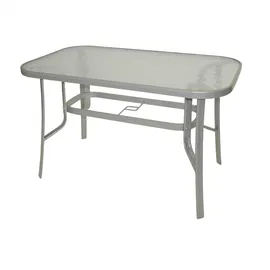 Freital Handels GmbH Gartentisch 70 x 120 x 73 cm Silber