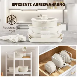 yashe Pfannen-Set 21-tlg. 20 cm + 24 cm + 28 cm