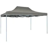vidaXL Faltpavillon 3 x 4 m inkl. 4 Seitenteile Grau/Schwarz