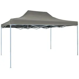 vidaXL Faltpavillon 3 x 4 m inkl. 4 Seitenteile Grau/Schwarz