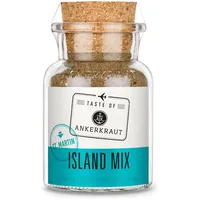 Ankerkraut Island Mix, Taste of St. Martin/Karibik, Allrounder für Fleisch, Fisch und Gemüse mit tropischem Flair, 55 g im Korkenglas