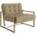 s-style möbel Loungesessel Elfriede Samtstoff 84 x 81 x 89 cm Beige/Gold