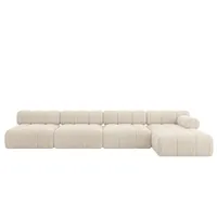 altdecor Ecksofa modulares Sofa Razon-L3 - 380x160x70 cm Beige Cord