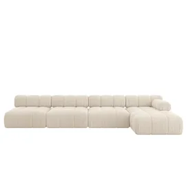 altdecor Ecksofa modulares Sofa Razon-L3 - 380x160x70 cm Beige Cord