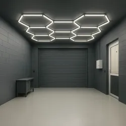 LED Hexagon Deckenleuchte | Sechseckiges Waben Design - Modell: 8-teilig 265W 65...