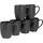 CreaTable Kaffeetasse 0,3 l Schwarz 6 St.