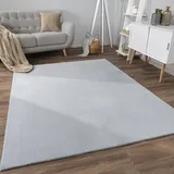 Paco Home Teppich Wohnzimmer Kurzflor Skandinavisches Boho Muster Moderne Einfarbige Deko, 160x220 cm, grau, & Paco Home