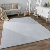 Paco Home Teppich Wohnzimmer Kurzflor Skandinavisches Boho Muster Moderne Einfarbige Deko, 160x220 cm, grau, & Paco Home