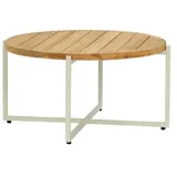 Apple Bee Condor Loungetisch 74cm Aluminium/Teak grau