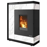 Oranier | Pelletofen | Boreas 2 | 8 kW | Marmorweiß | Rauchrohranschluss oben