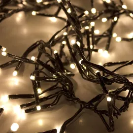 ECD Germany LED-Lichterkette Cluster 20 m Grün